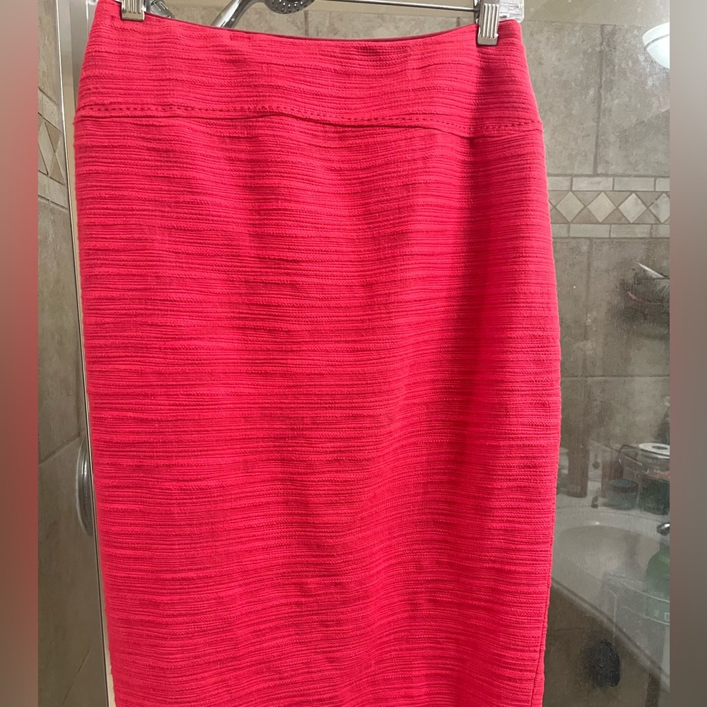 Women's red pencil skirt from Moulinette Soeurs for Anthropologie